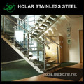 China HOLAR stainless steel frameless stair glass railing prices Manufactory